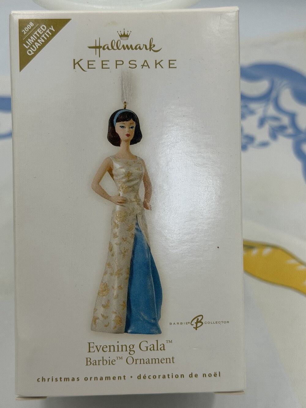 Hallmark 2008 Evening Gala Barbie Christmas Ornament Limited Quantity